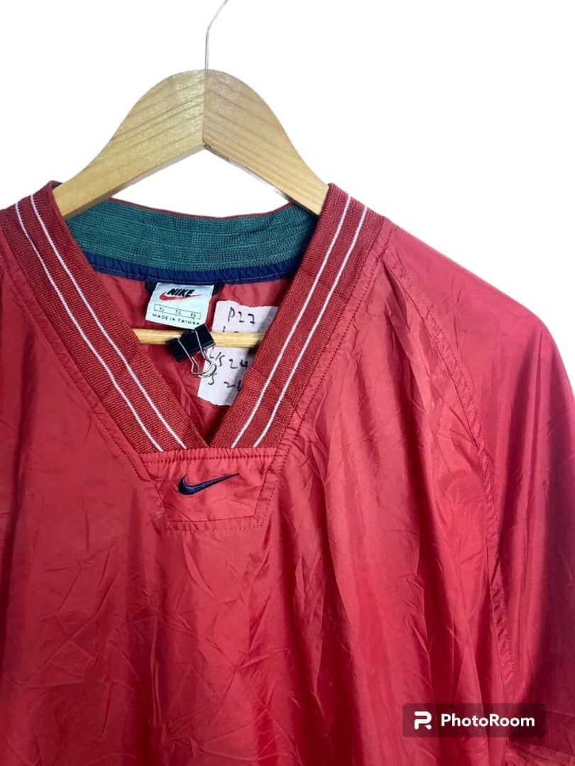 Nike × Vintage Vintage 90s Nike Center Swoosh Pullover Windbreaker Jacket Size US XL / EU 56 / 4 - 5 Thumbnail