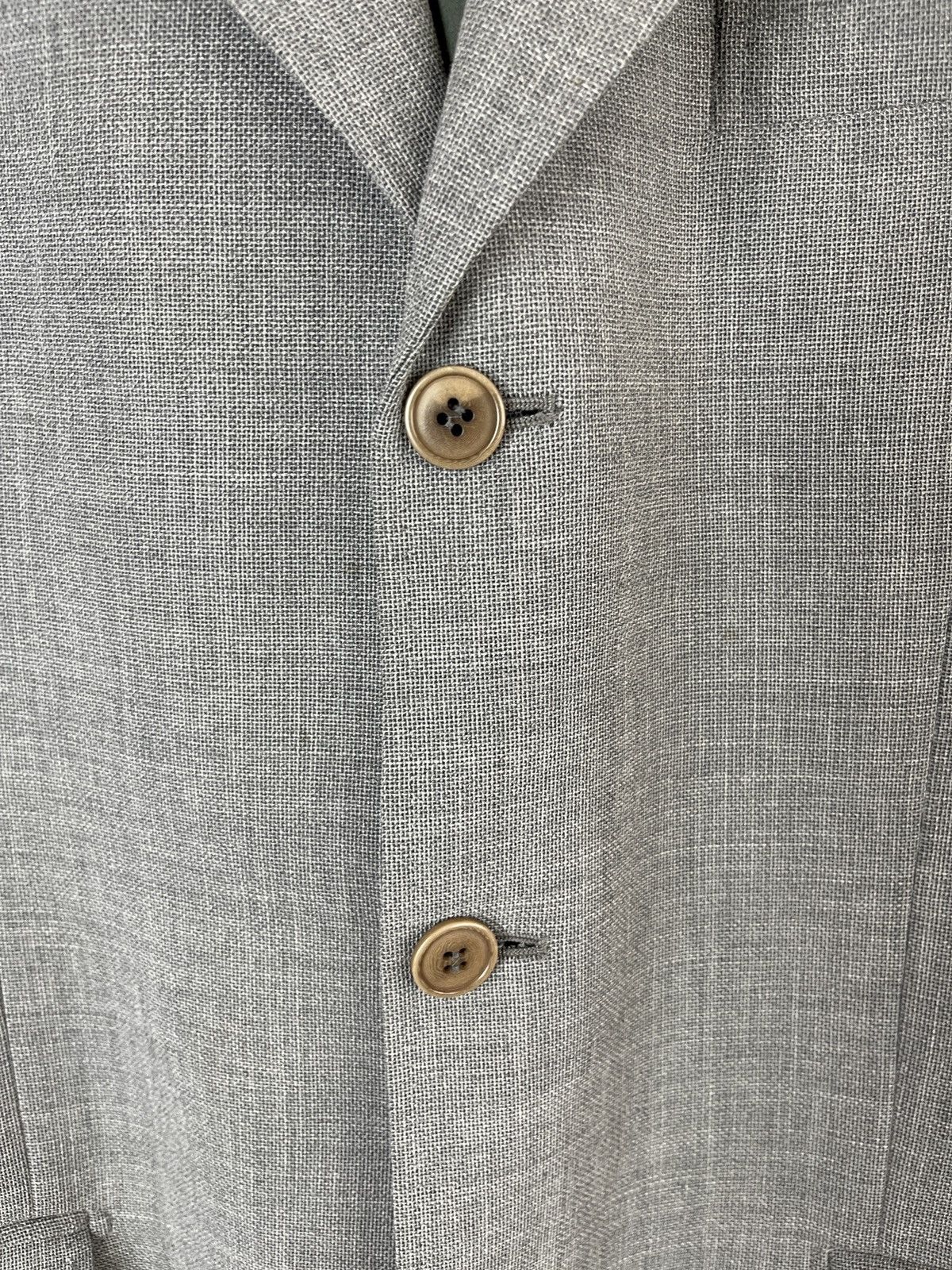 Other Flannel Bay Maccari silk linen wool unlined blazer jacket Size 42L - 9 Thumbnail