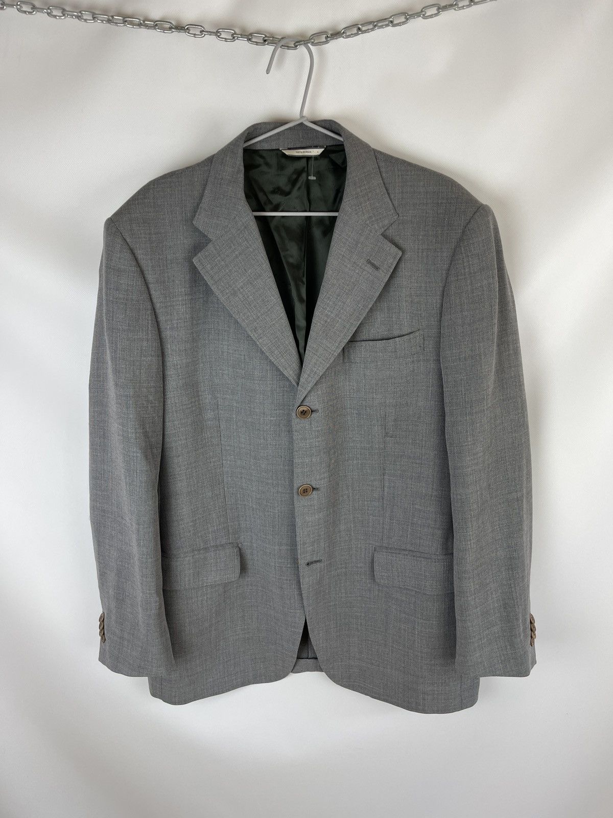 Other Flannel Bay Maccari silk linen wool unlined blazer jacket Size 42L - 1 Thumbnail