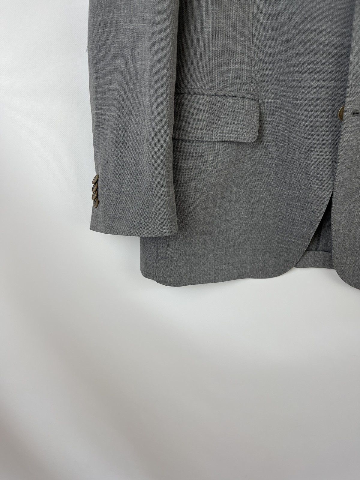 Other Flannel Bay Maccari silk linen wool unlined blazer jacket Size 42L - 7 Thumbnail