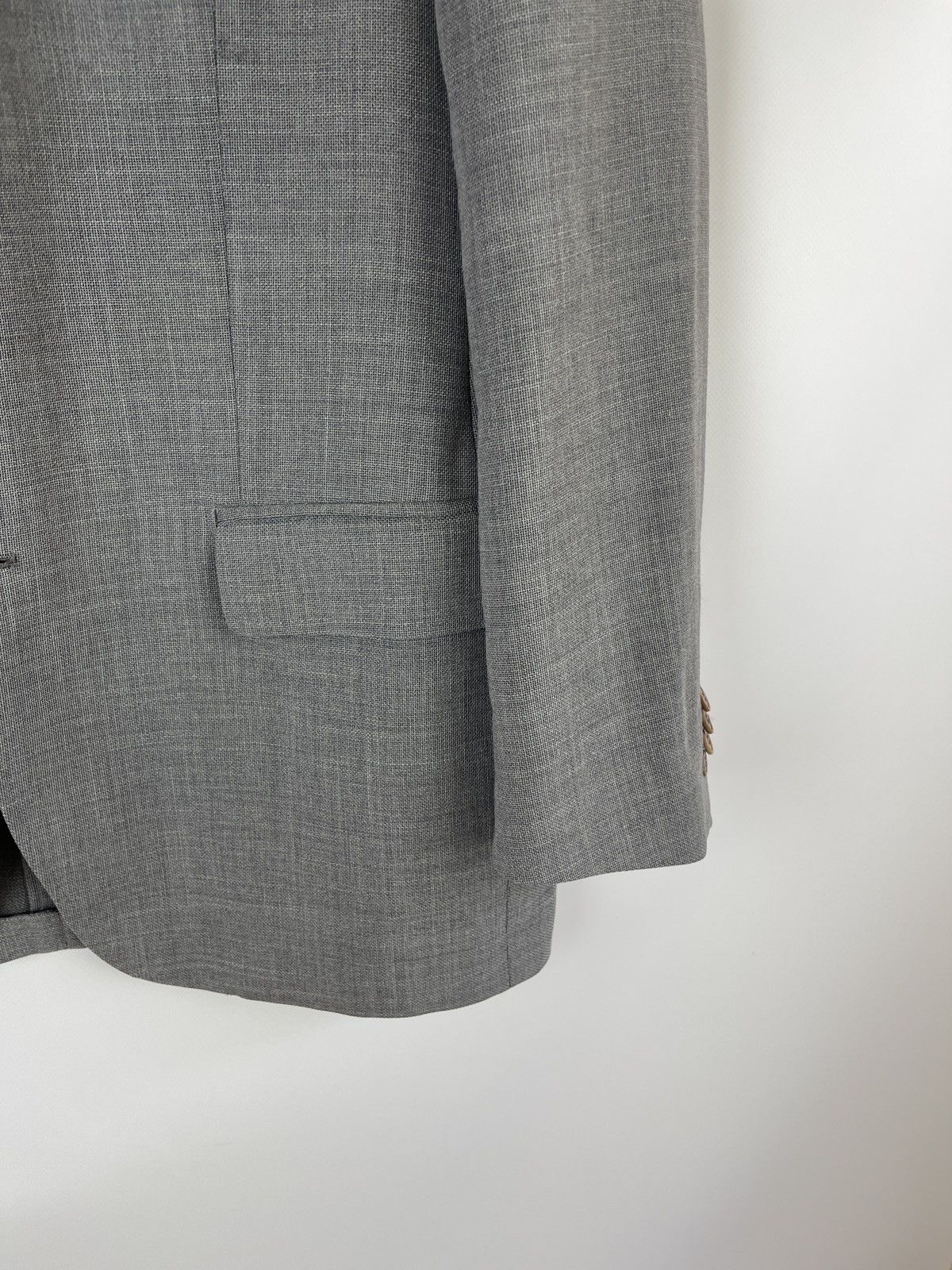Other Flannel Bay Maccari silk linen wool unlined blazer jacket Size 42L - 8 Thumbnail