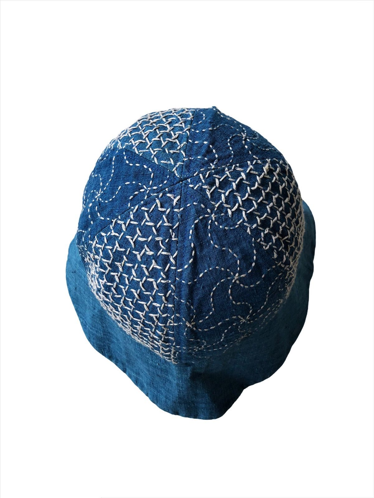 Indigo GRAIL🔥🇯🇵 Indigo Handmade Sashiko Stitch Bucket Hats Size ONE SIZE - 4 Thumbnail