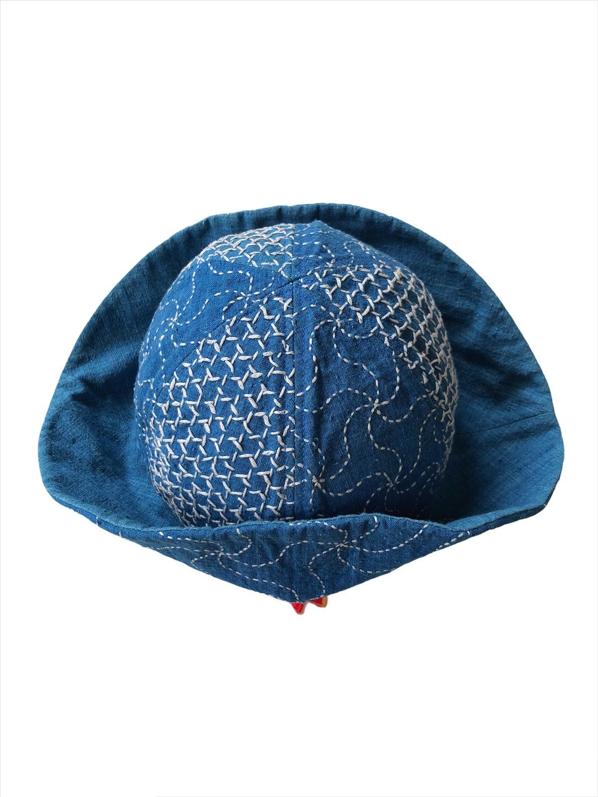 Indigo GRAIL🔥🇯🇵 Indigo Handmade Sashiko Stitch Bucket Hats Size ONE SIZE - 2 Thumbnail
