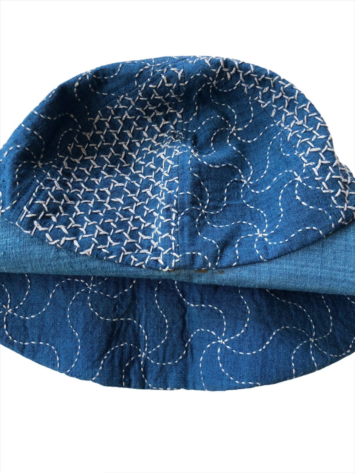 Indigo GRAIL🔥🇯🇵 Indigo Handmade Sashiko Stitch Bucket Hats Size ONE SIZE - 6 Thumbnail