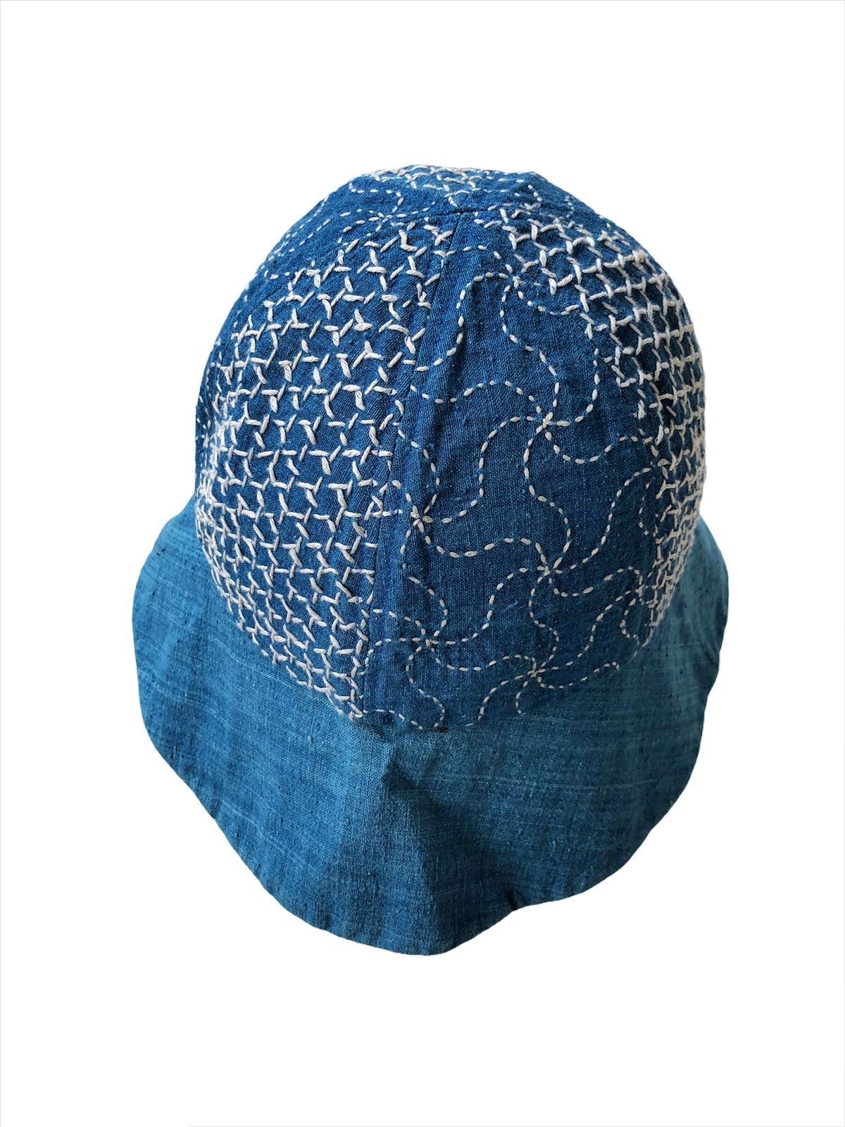 Indigo GRAIL🔥🇯🇵 Indigo Handmade Sashiko Stitch Bucket Hats Size ONE SIZE - 3 Thumbnail
