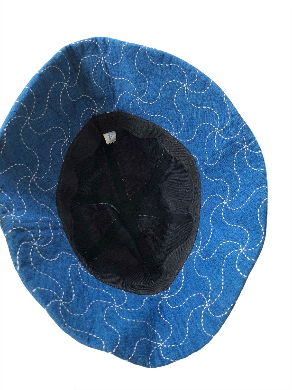 Indigo GRAIL🔥🇯🇵 Indigo Handmade Sashiko Stitch Bucket Hats Size ONE SIZE - 7 Thumbnail
