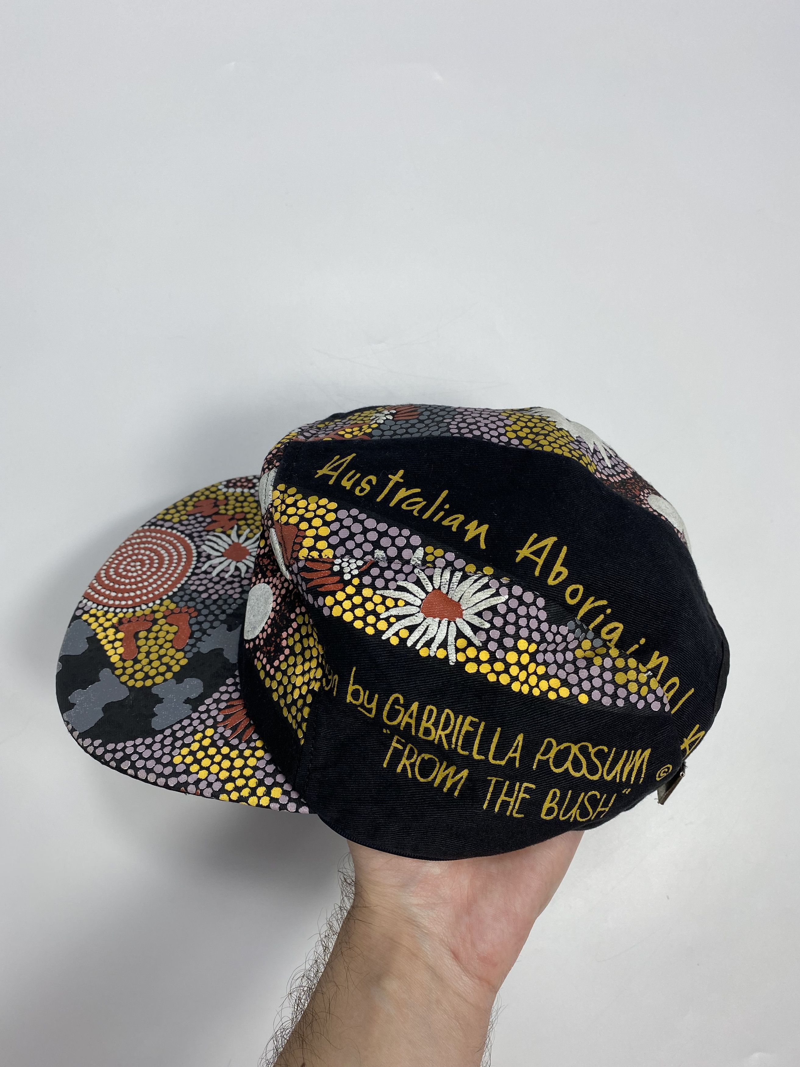 Vintage Bulurru 90s Vintage Australian Aboriginal Art Panel Cap Size ONE SIZE - 6 Thumbnail
