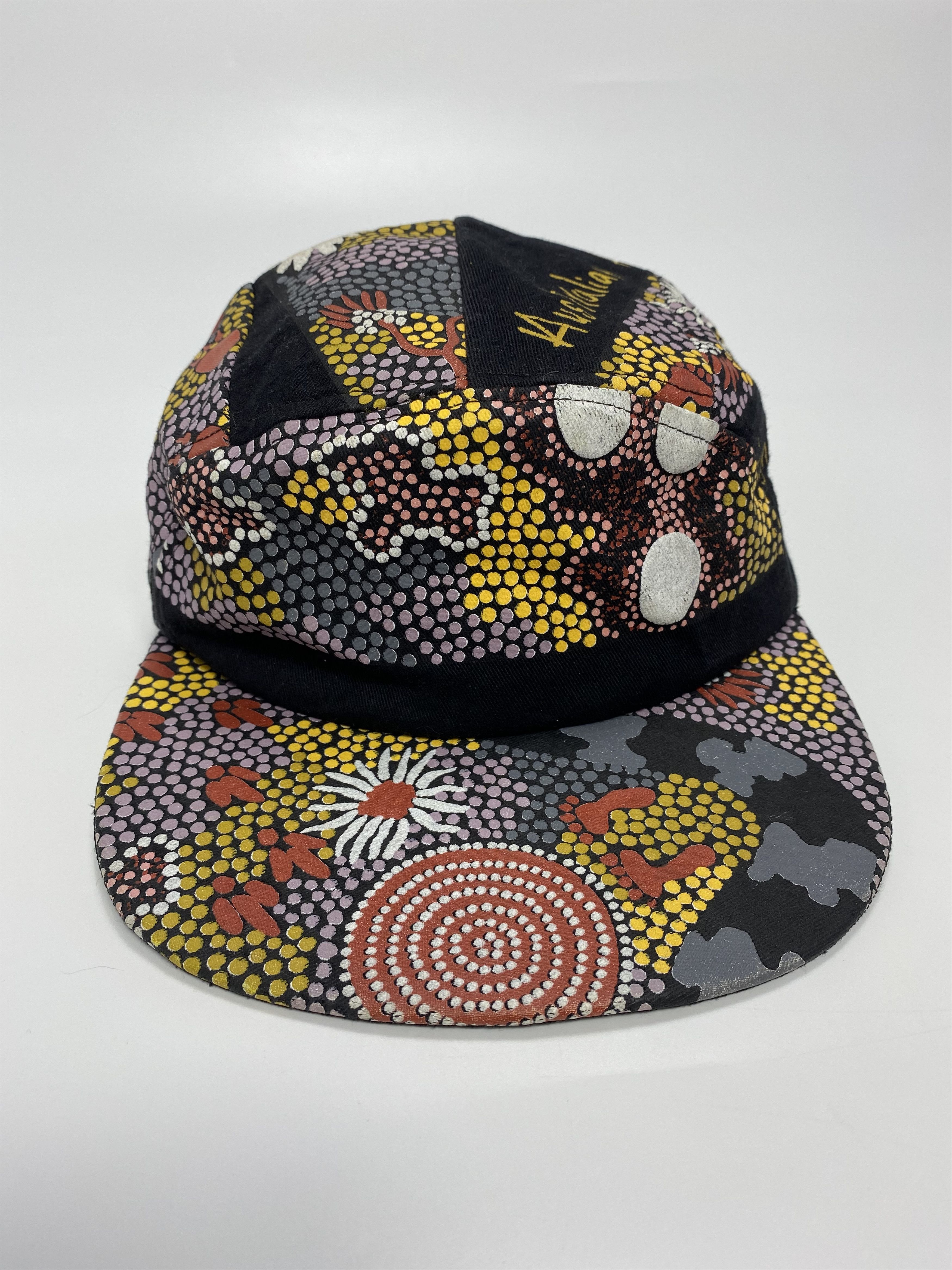 Vintage Bulurru 90s Vintage Australian Aboriginal Art Panel Cap Size ONE SIZE - 2 Thumbnail