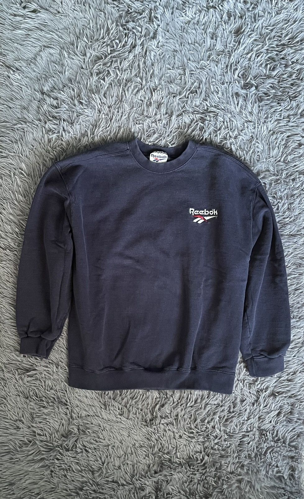 Reebok × Vintage Reebok 90s vintage minimalist washed sweatshirt made in USA Size US M / EU 48-50 / 2 - 1 Thumbnail