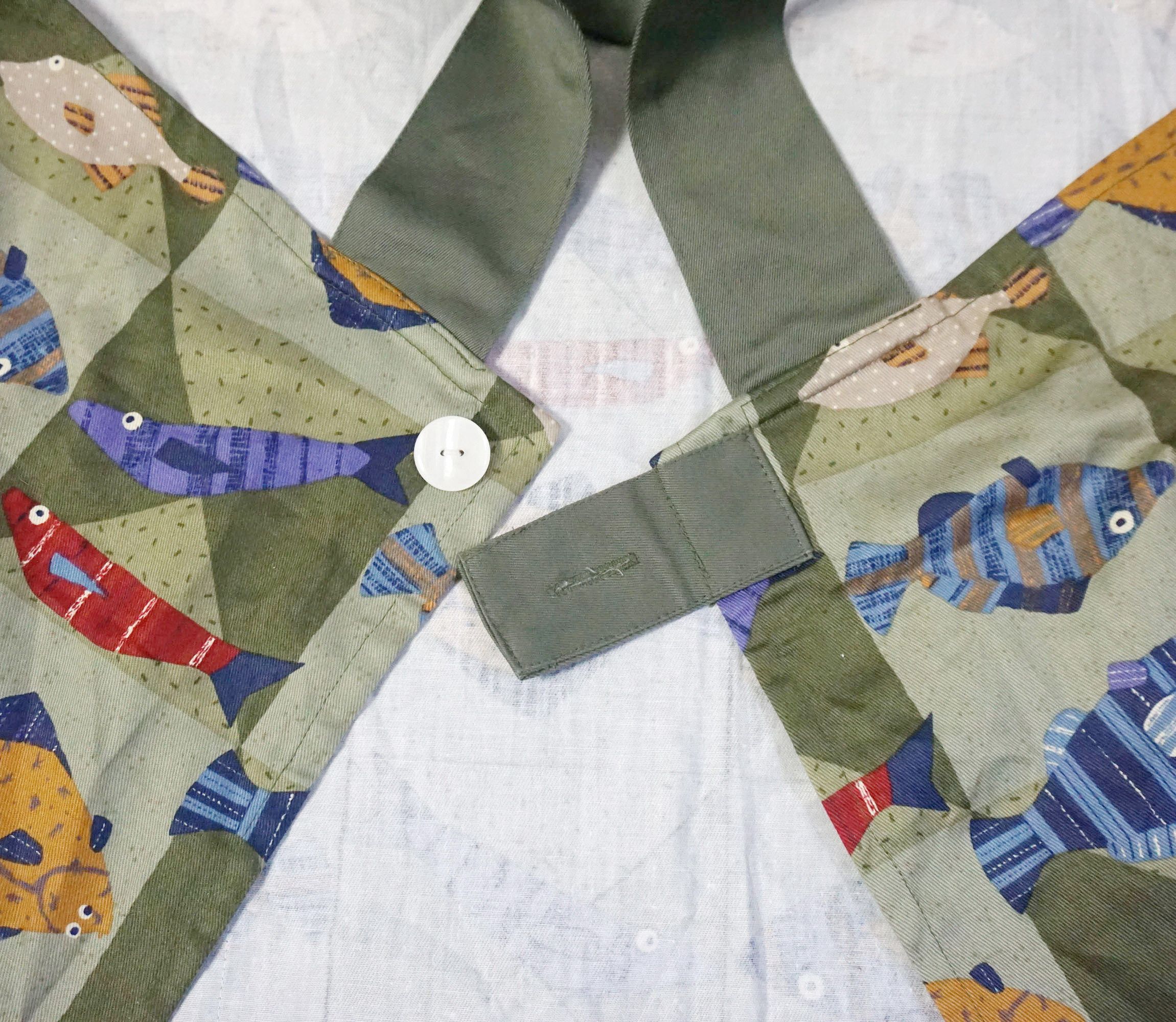 Japanese Brand Tom's Factory Fish Design Apron Size ONE SIZE - 7 Thumbnail