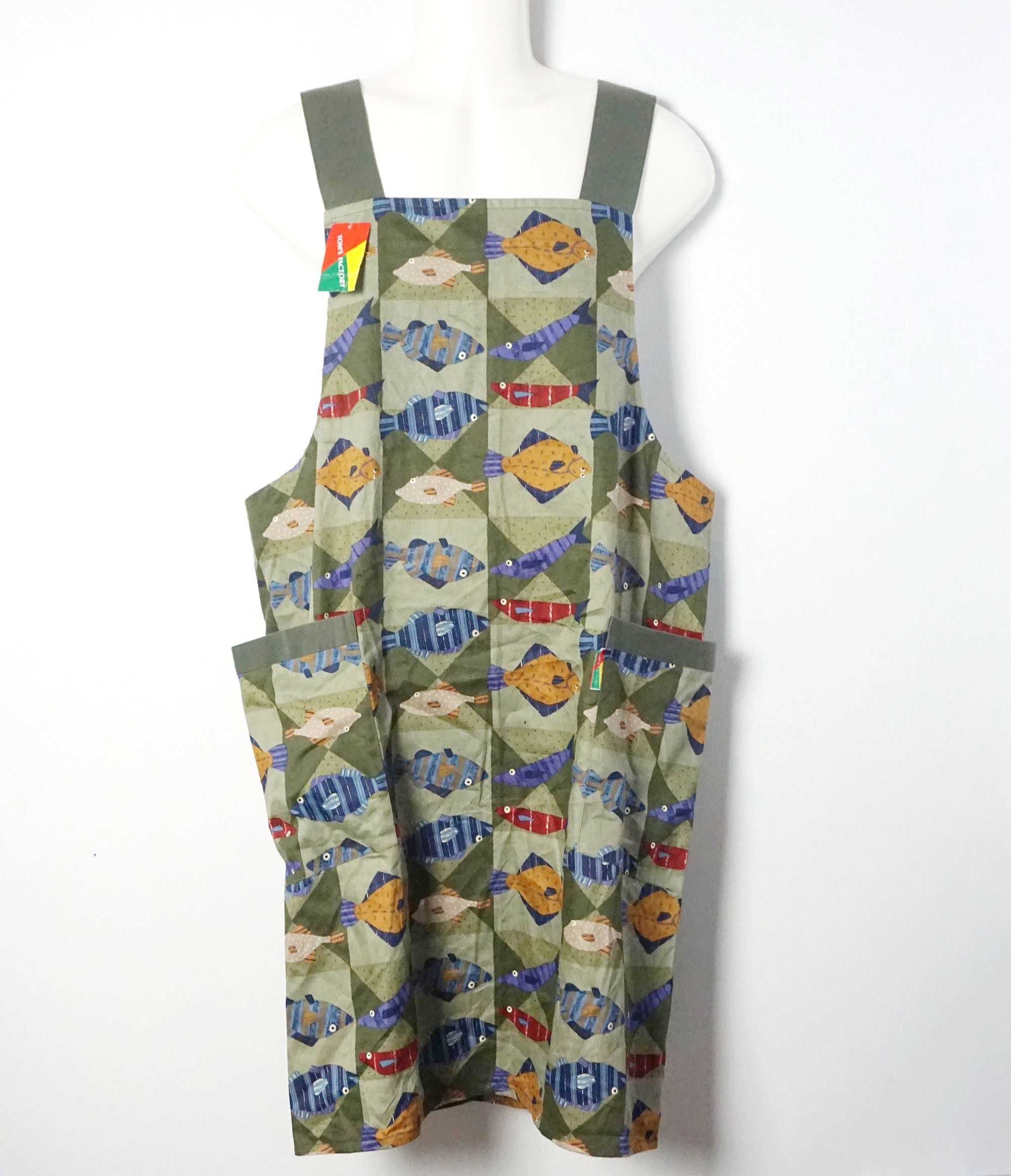 Japanese Brand Tom's Factory Fish Design Apron Size ONE SIZE - 2 Thumbnail