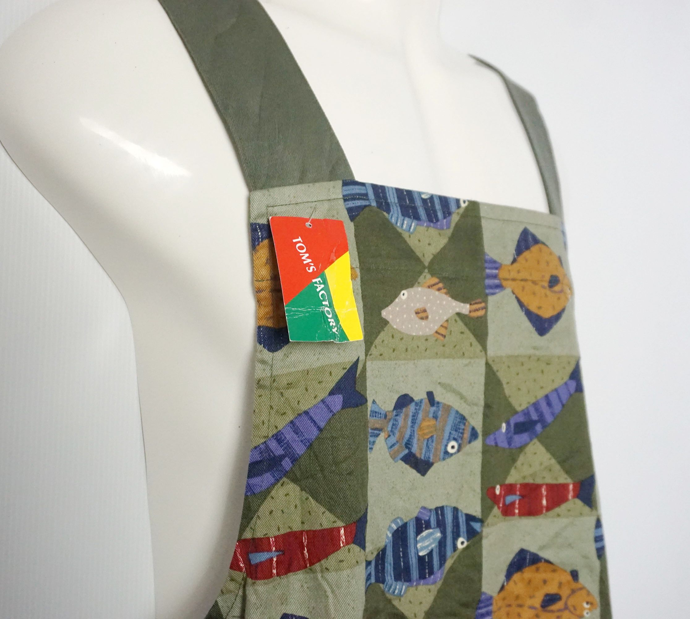 Japanese Brand Tom's Factory Fish Design Apron Size ONE SIZE - 11 Thumbnail