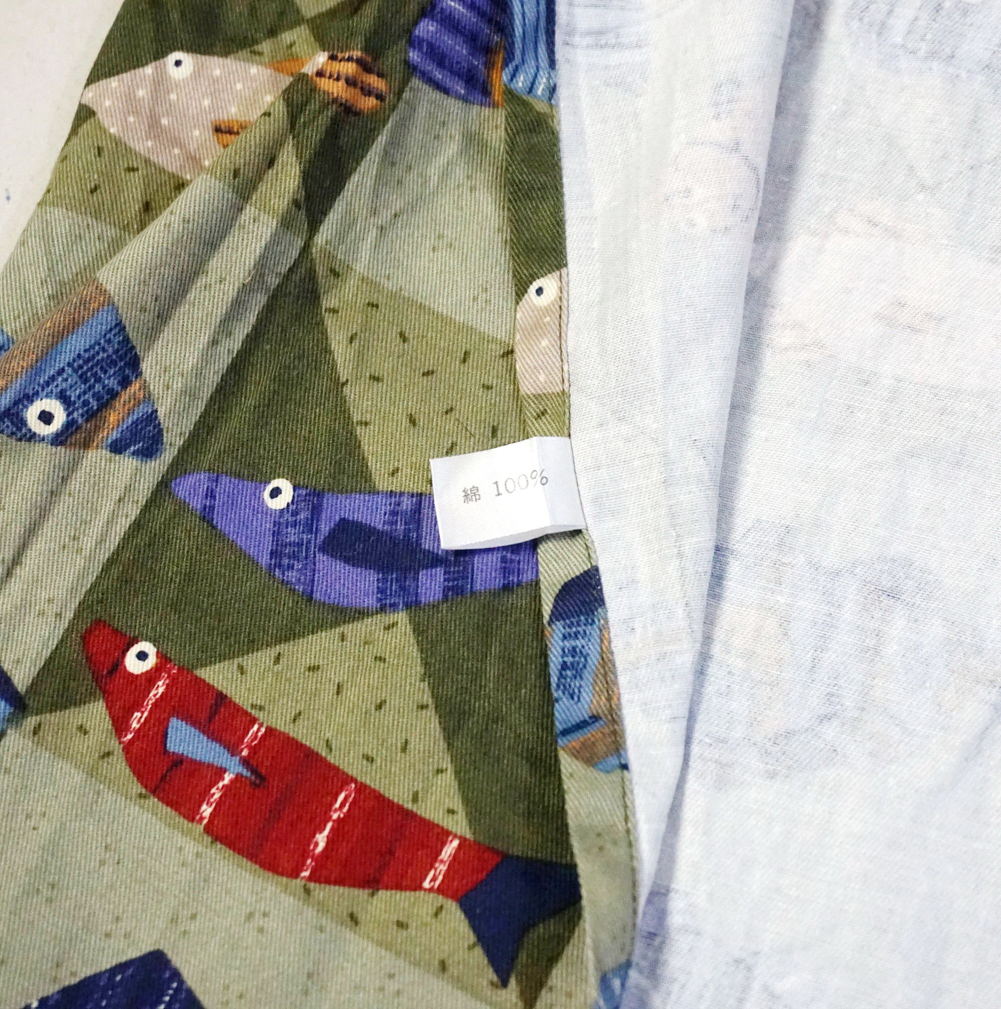 Japanese Brand Tom's Factory Fish Design Apron Size ONE SIZE - 8 Thumbnail