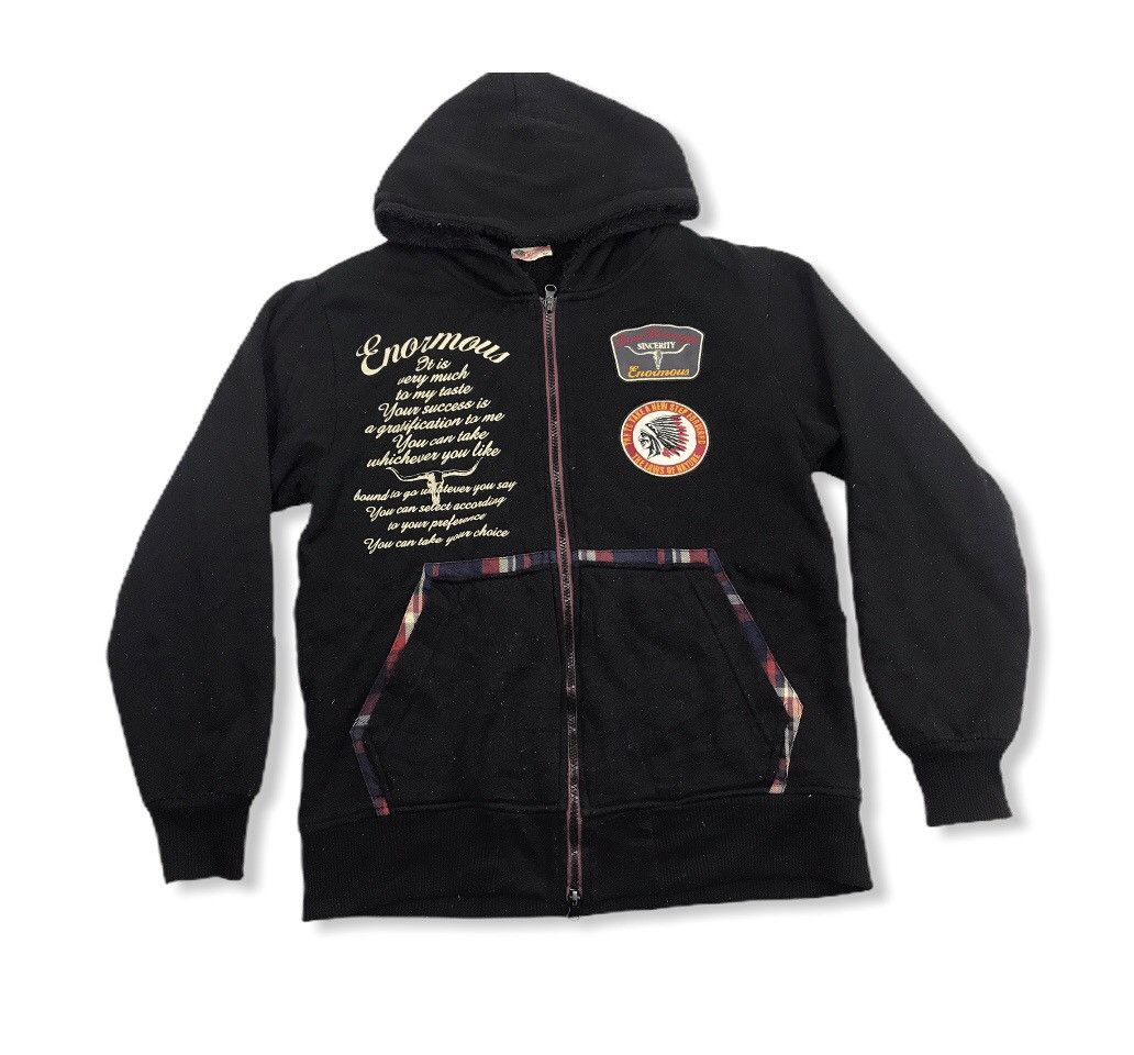 Japanese Brand Lock Heaven Sherpa Jacket Hoodie Art Ethic Native Culture Size US M / EU 48-50 / 2 - 2 Thumbnail