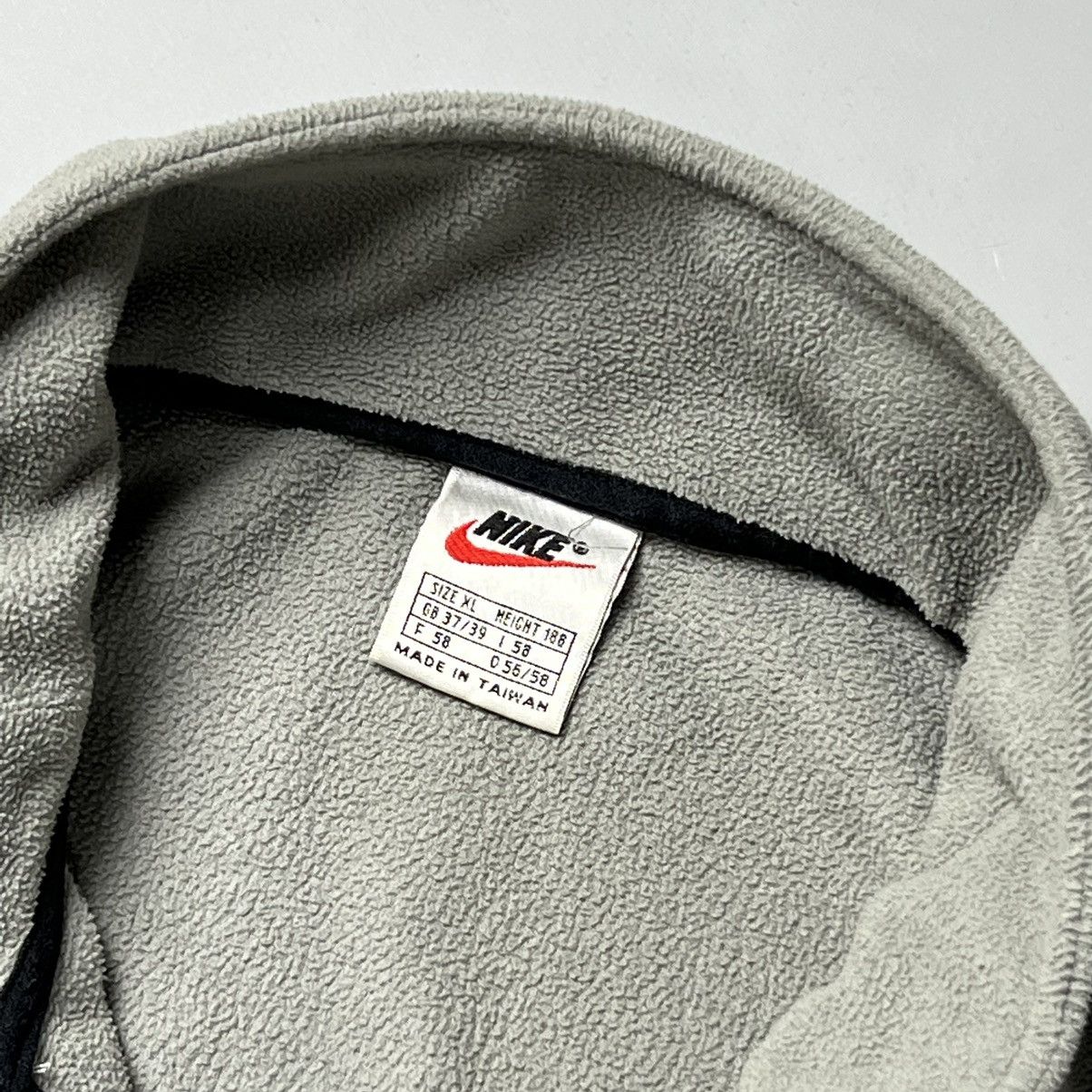 Nike × Vintage Vintage Nike Y2K Swoosh Logo Fleece 1/3 Zip Size US XL / EU 56 / 4 - 4 Thumbnail