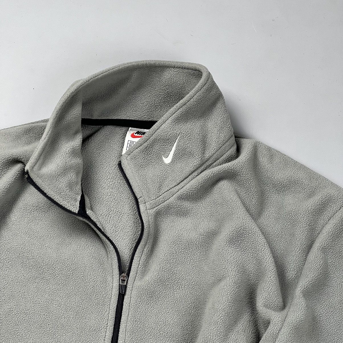 Nike × Vintage Vintage Nike Y2K Swoosh Logo Fleece 1/3 Zip Size US XL / EU 56 / 4 - 2 Thumbnail