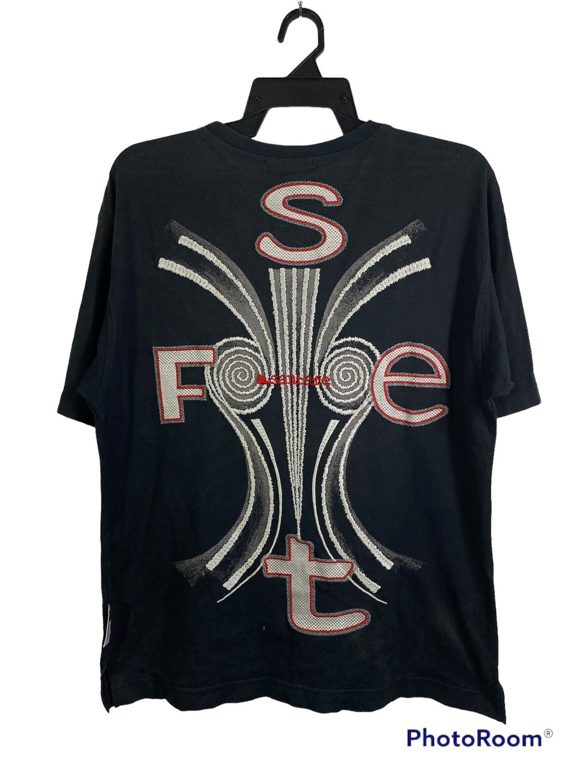 image of Santa Fe Embroidery Big Logo in Black, Men's (Size Large)