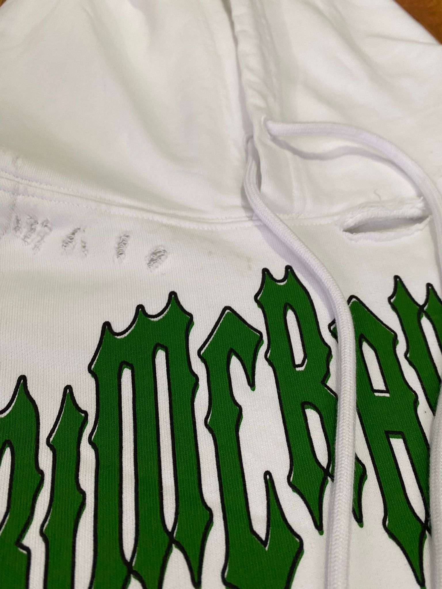 Raf Simons Raf Simons Destroyed Oversize Grimcrawler Hoodie Size US M / EU 48-50 / 2 - 8 Thumbnail