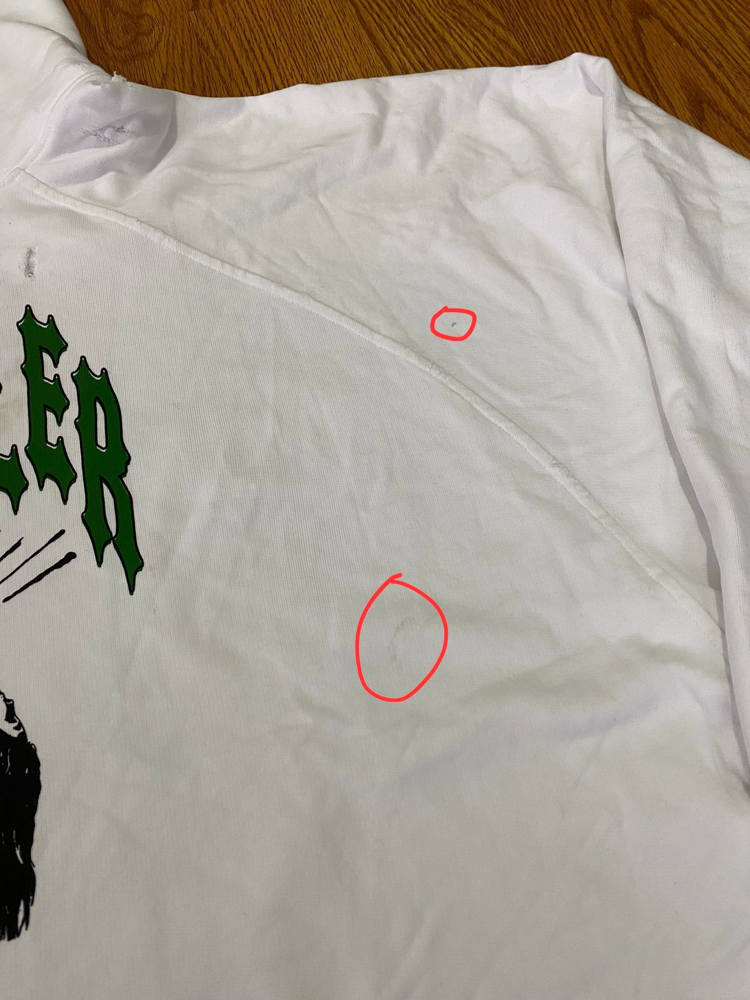 Raf Simons Raf Simons Destroyed Oversize Grimcrawler Hoodie Size US M / EU 48-50 / 2 - 7 Thumbnail