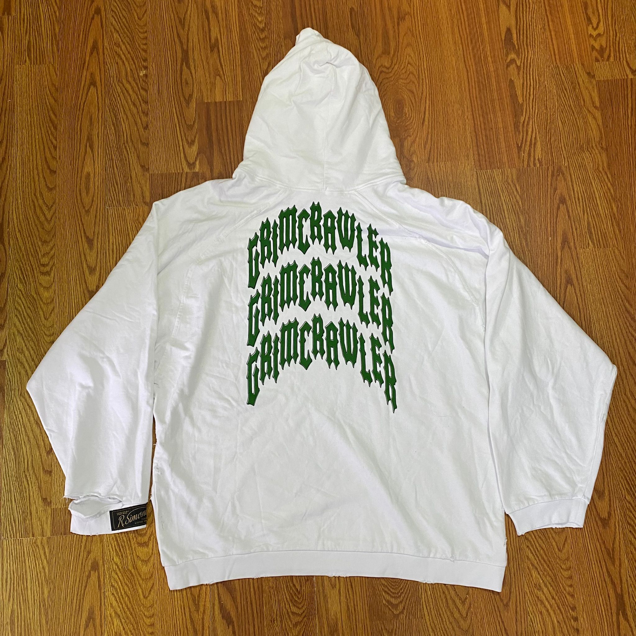 Raf Simons Raf Simons Destroyed Oversize Grimcrawler Hoodie Size US M / EU 48-50 / 2 - 10 Thumbnail