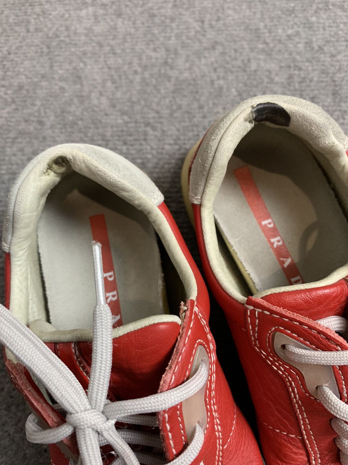 Prada Vintage Prada leather sneakers Size US 5.5 / EU 38 - 7 Thumbnail