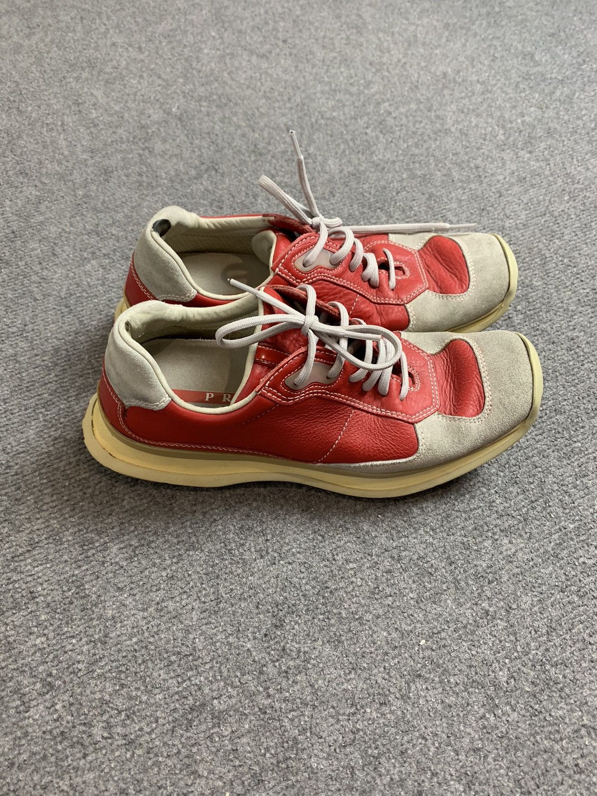 Prada Vintage Prada leather sneakers Size US 5.5 / EU 38 - 3 Thumbnail