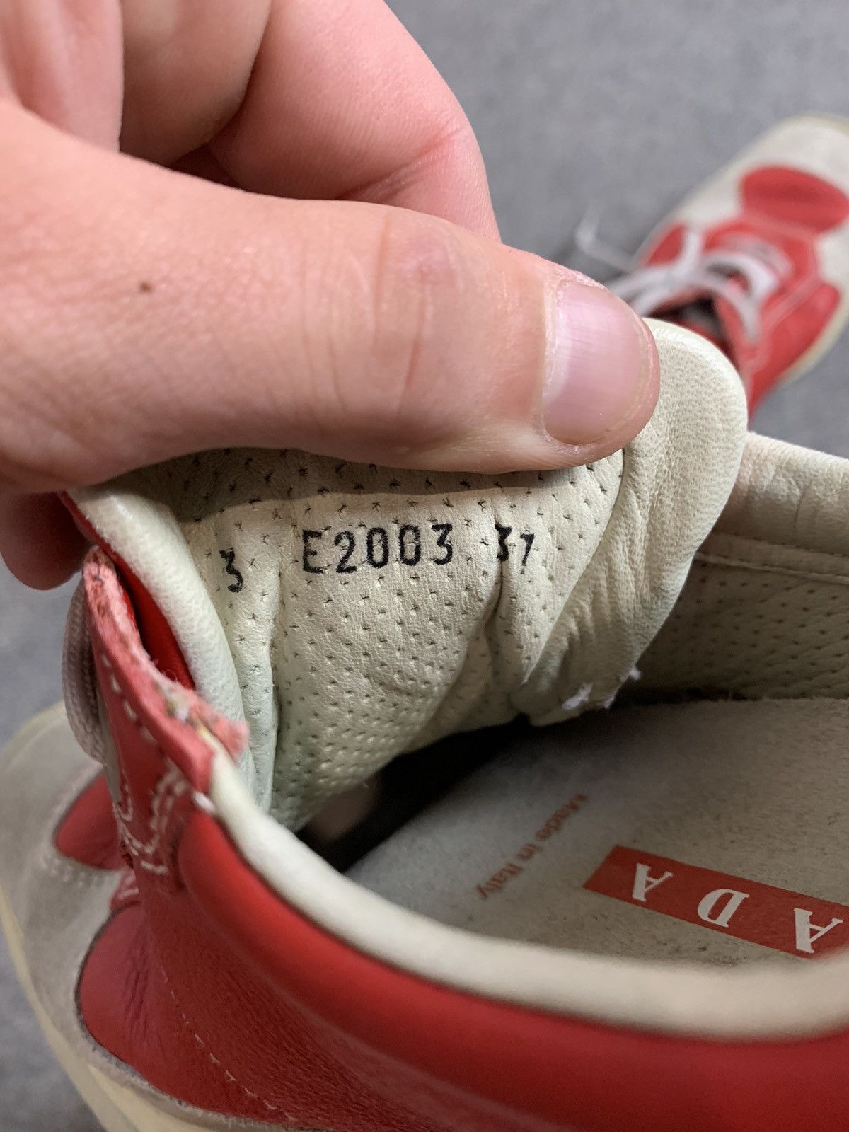 Prada Vintage Prada leather sneakers Size US 5.5 / EU 38 - 8 Thumbnail