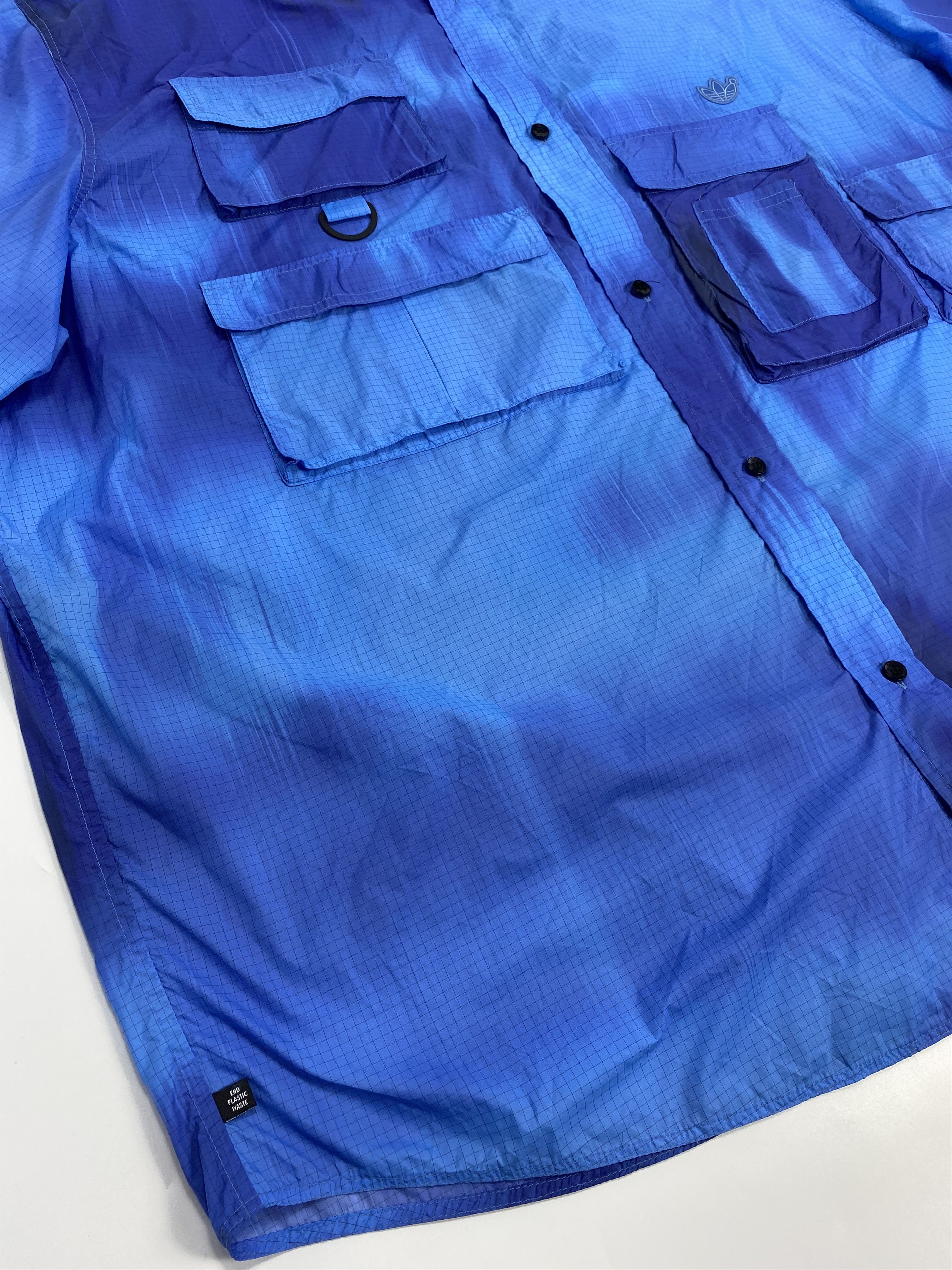 Adidas × Japanese Brand Adidas Blue Version SS22 Nylon Utility Gradient Shirt Size US XL / EU 56 / 4 - 3 Thumbnail