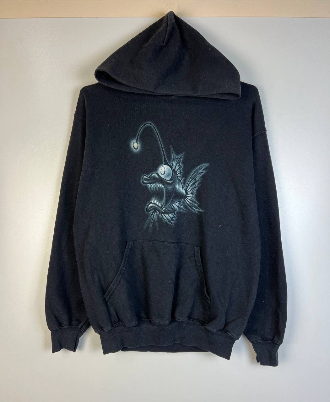 Vintage Fish 90s crazy vintage hoodie size s Size US S / EU 44-46 / 1 - 1 Thumbnail