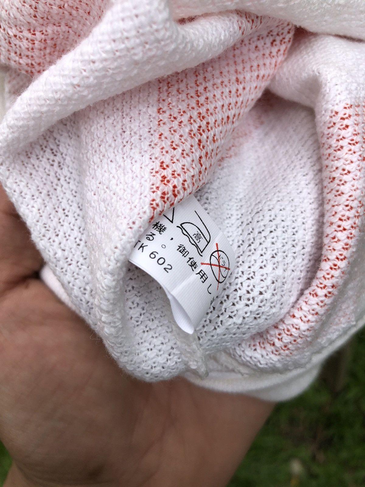 Japanese Brand Vintage 90's Polo Shirt Orange Striped Pullover Size US L / EU 52-54 / 3 - 11 Thumbnail