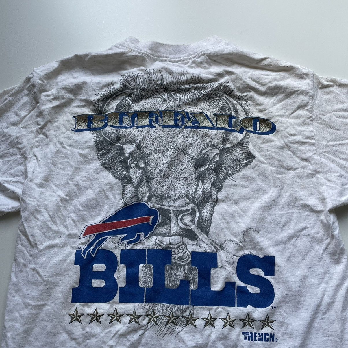 NFL × Vintage Vintage 90s Buffalo Bills Nfl t shirt single stitch Size US L / EU 52-54 / 3 - 2 Thumbnail