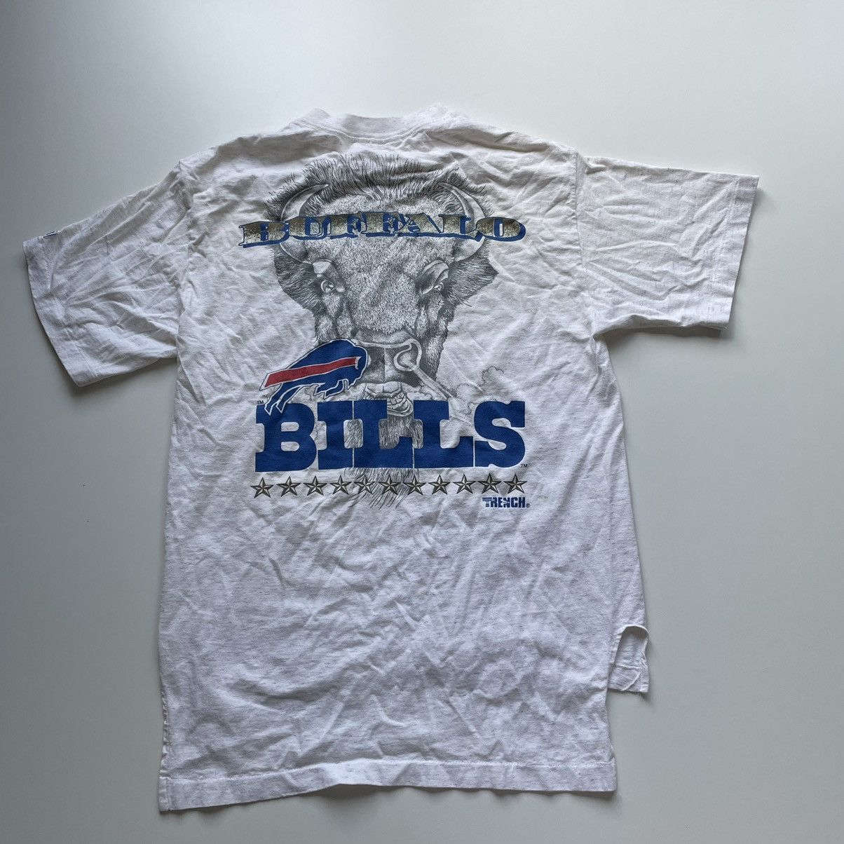 NFL × Vintage Vintage 90s Buffalo Bills Nfl t shirt single stitch Size US L / EU 52-54 / 3 - 1 Thumbnail
