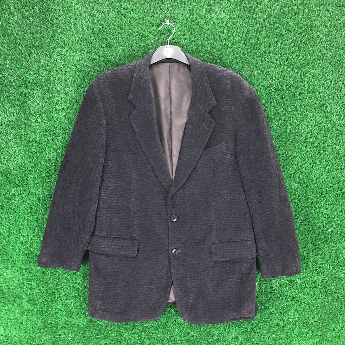 image of Vintage 80's Blazer By Lucomo Due By Torii in Black, Men's (Size Large)