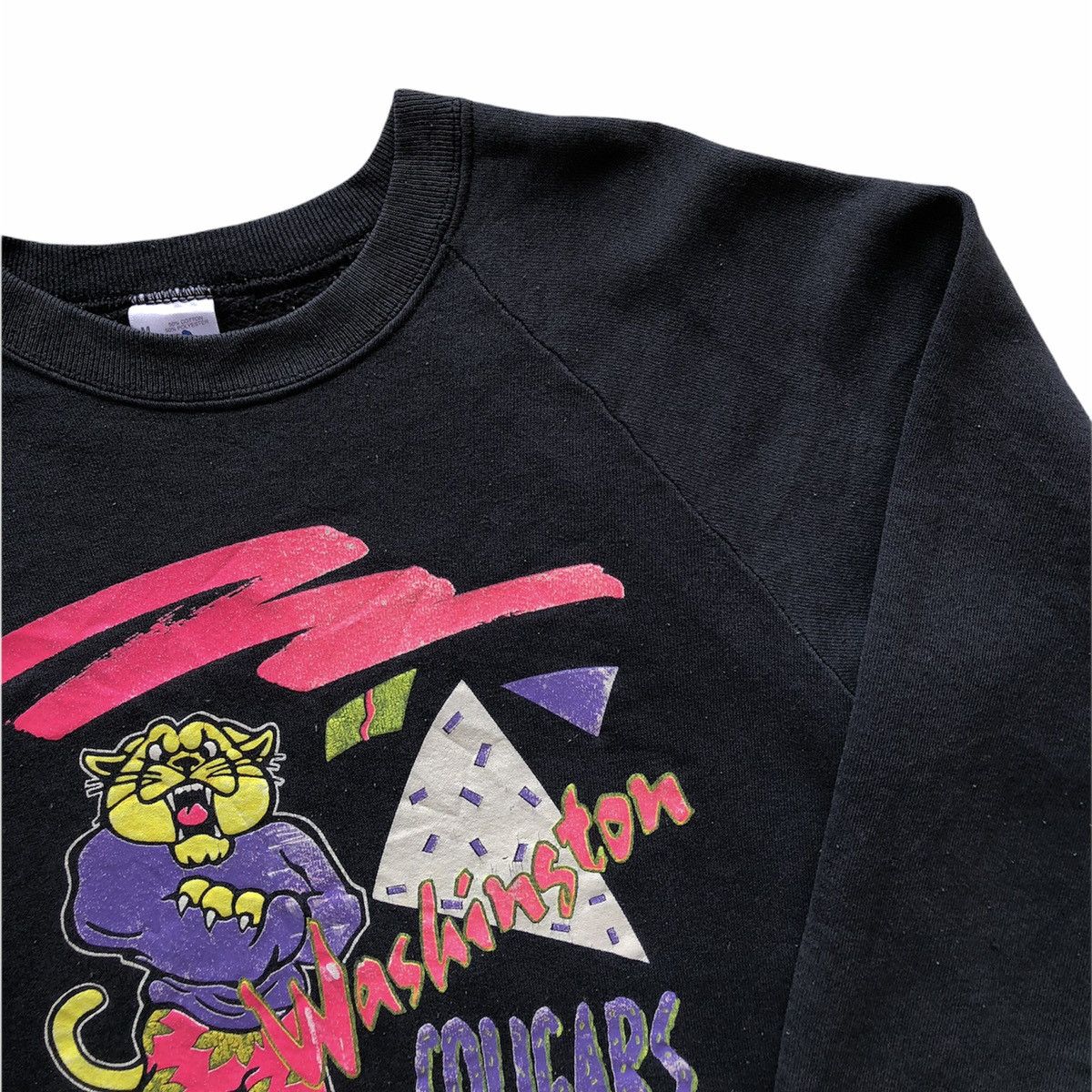 Fruit Of The Loom Vintage 80's Sweatshirt Washington Cougars Team Size US M / EU 48-50 / 2 - 3 Thumbnail