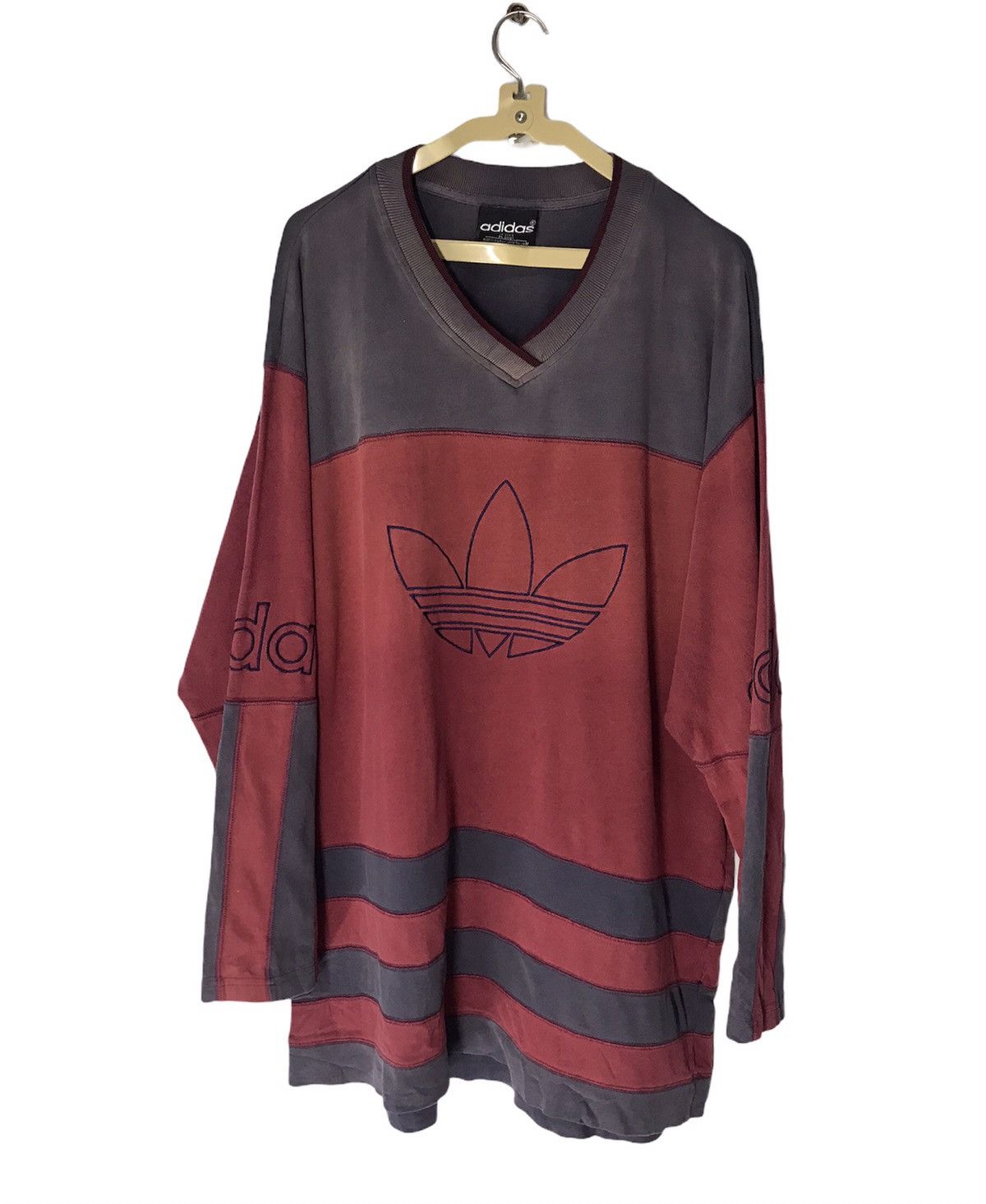 Vintage Vintage Adidas long sleeve distressed Size US XL / EU 56 / 4 - 2 Thumbnail