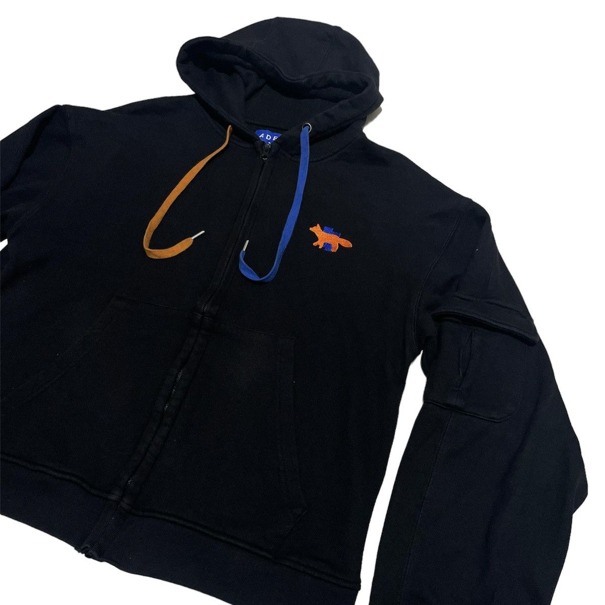 SS19 Ader Error x Maison Kitsune Zip Hoodie