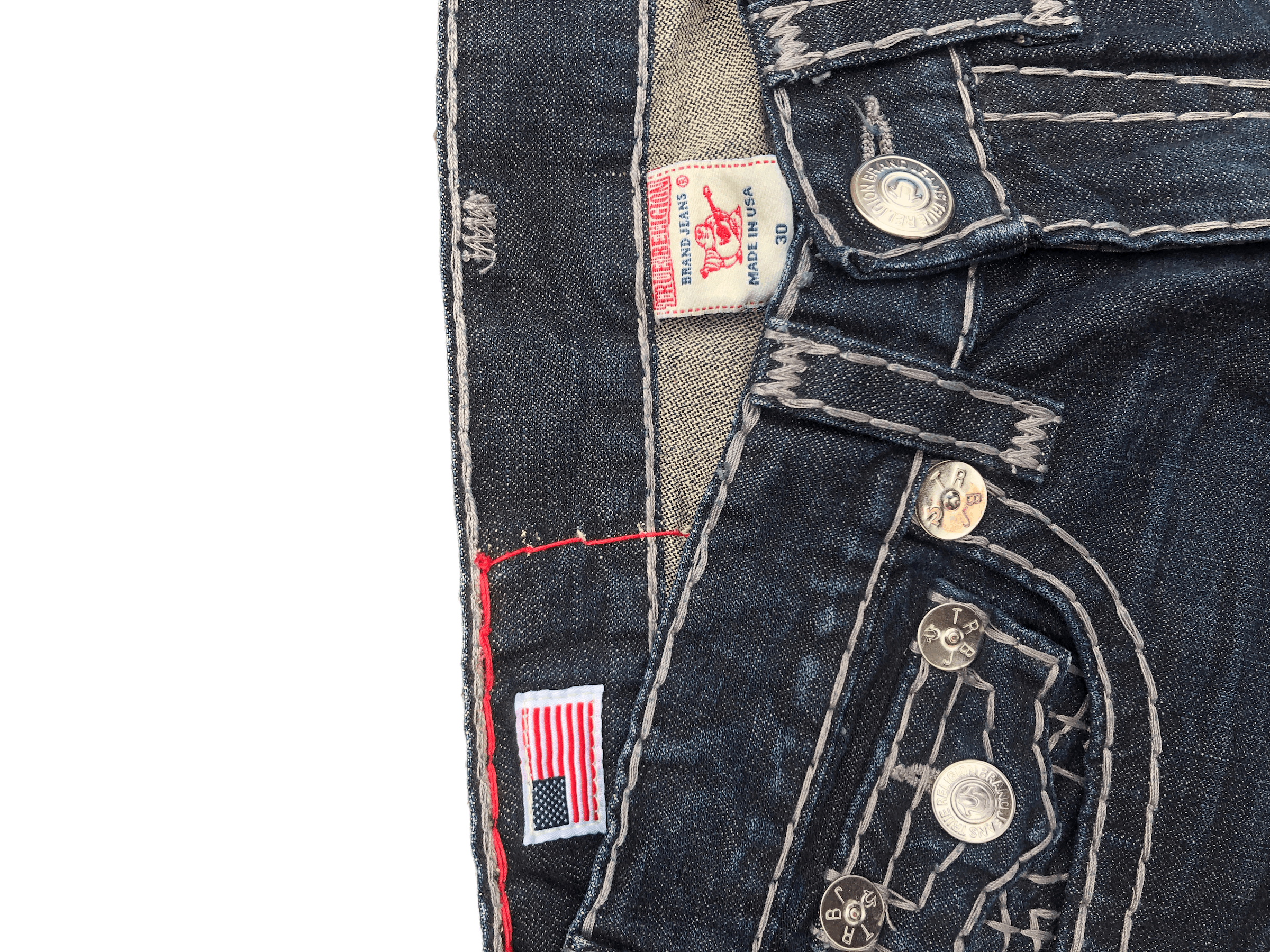True Religion × Vintage Vintage True Religion Jeans Size 30 BILLY SUPER T Blue Size US 30 / EU 46 - 7 Thumbnail