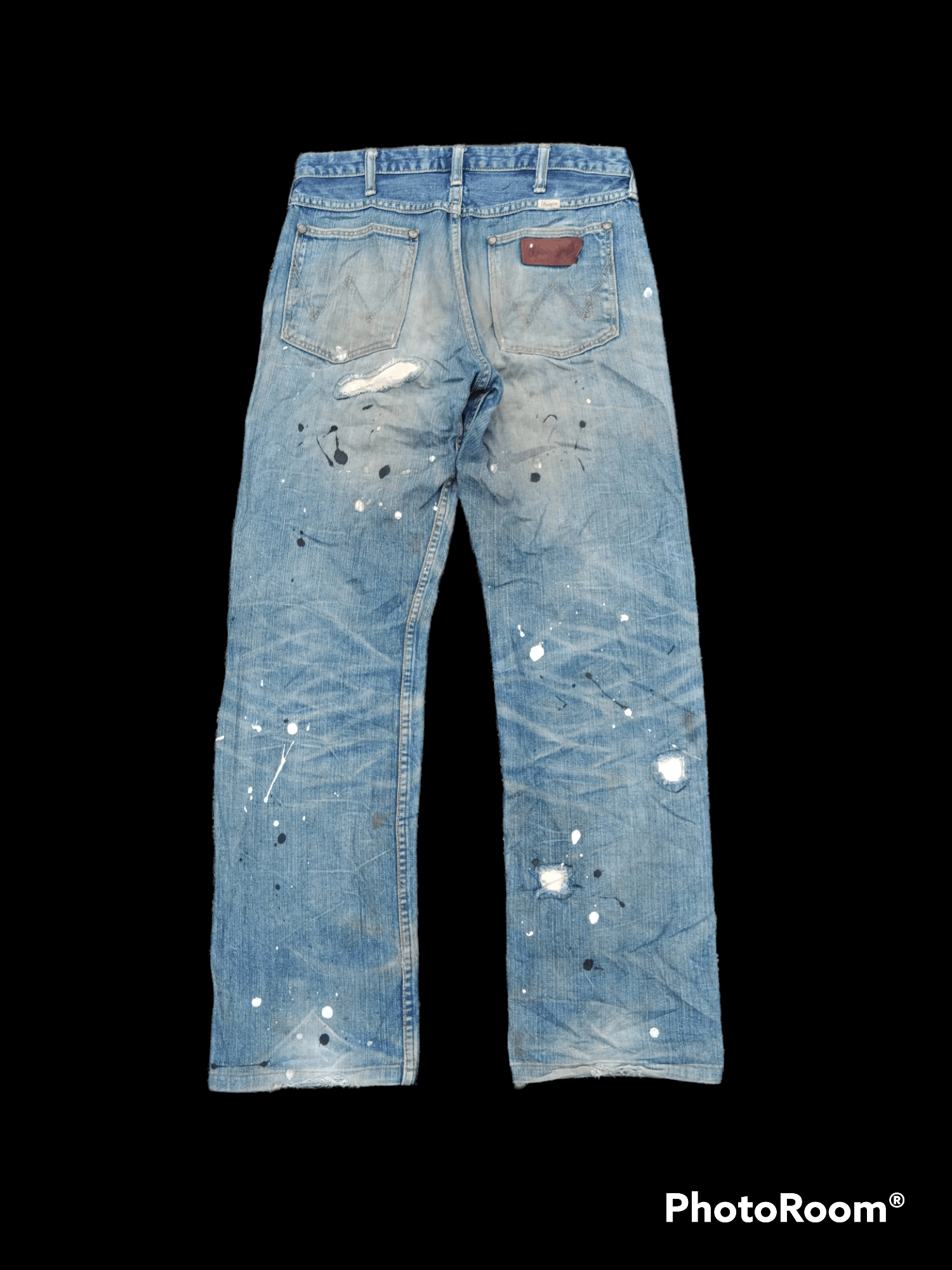 Wrangler SUPER SICK⚡DiSTRESSED PACTHWORK WRANGLER MADE IN 🎌 Size US 30 / EU 46 - 2 Thumbnail
