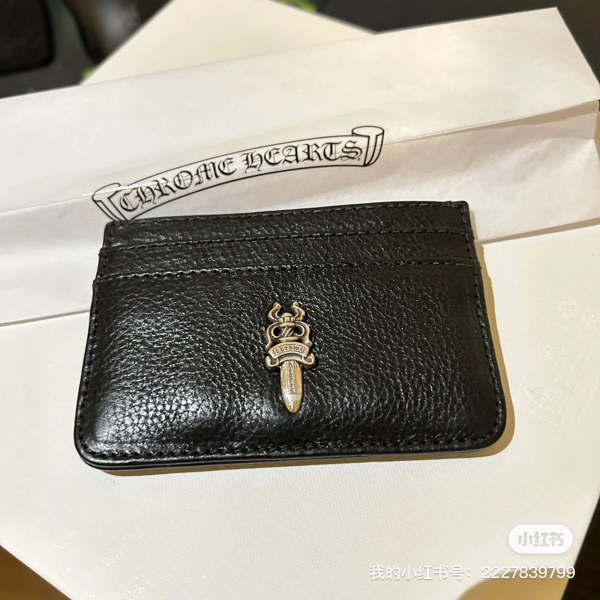 Chrome Hearts CH Inspired Leather Wallet