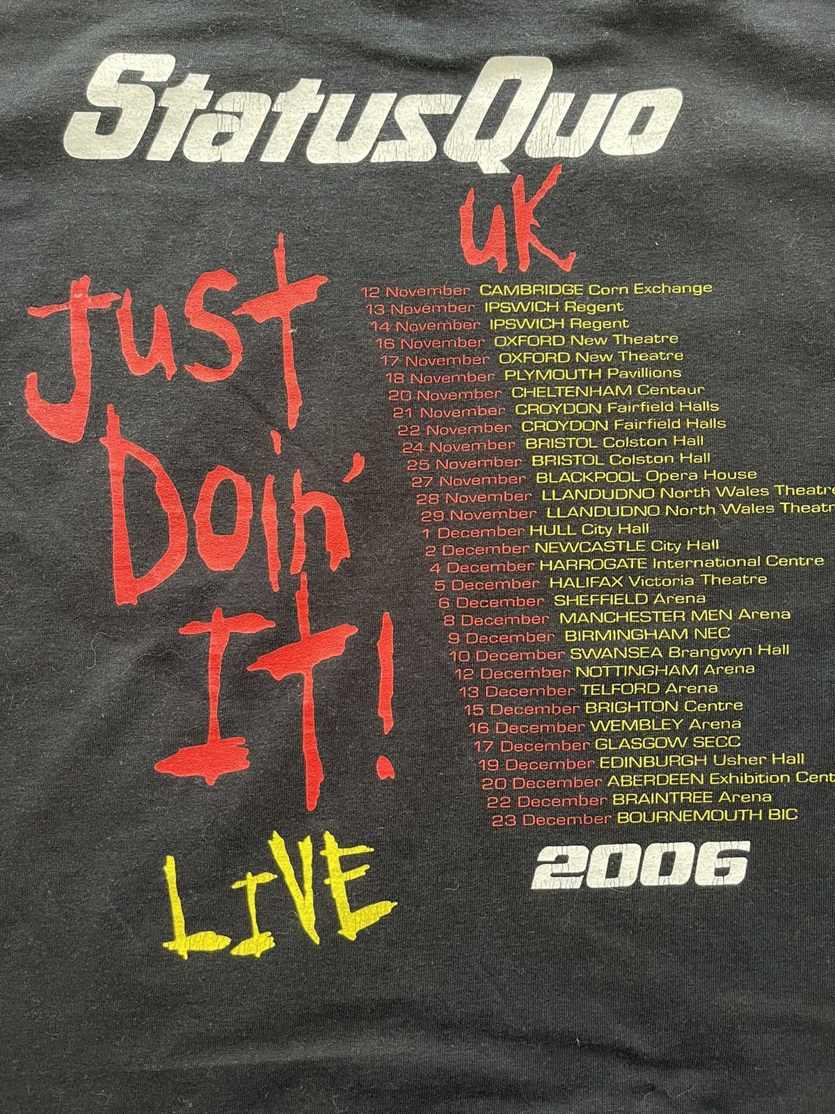 Band Tees × Vintage Status Quo vintage tour 2006 t-shirt Y2K official Size US L / EU 52-54 / 3 - 2 Thumbnail