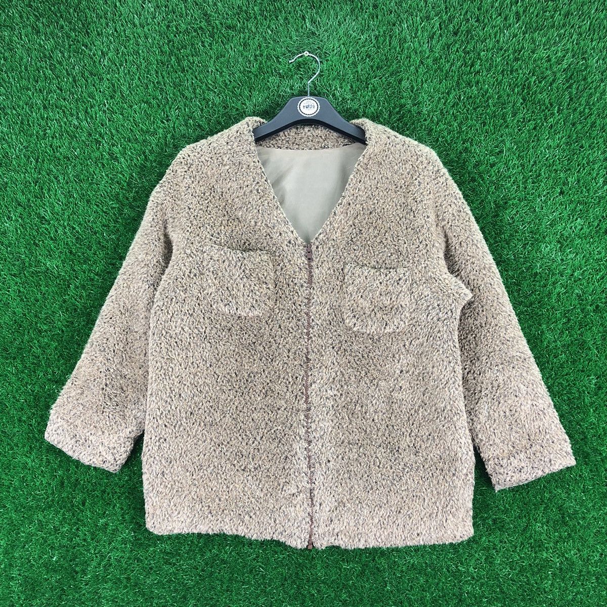 Japanese Brand Vintage Faux Fur Women Zipper Cardigan Unbranded Size S / US 4 / IT 40 - 1 Thumbnail