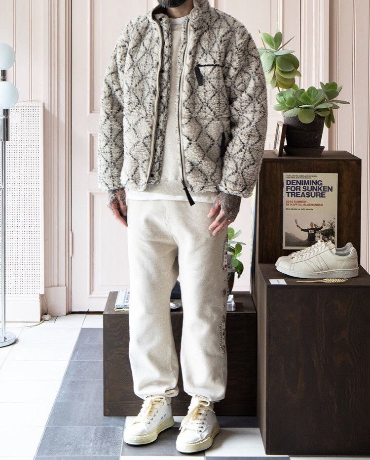 Kapital × Kapital Kountry KAPITAL Dogi Sashiko Boa Fleece Reversible Size US M / EU 48-50 / 2 - 9 Thumbnail