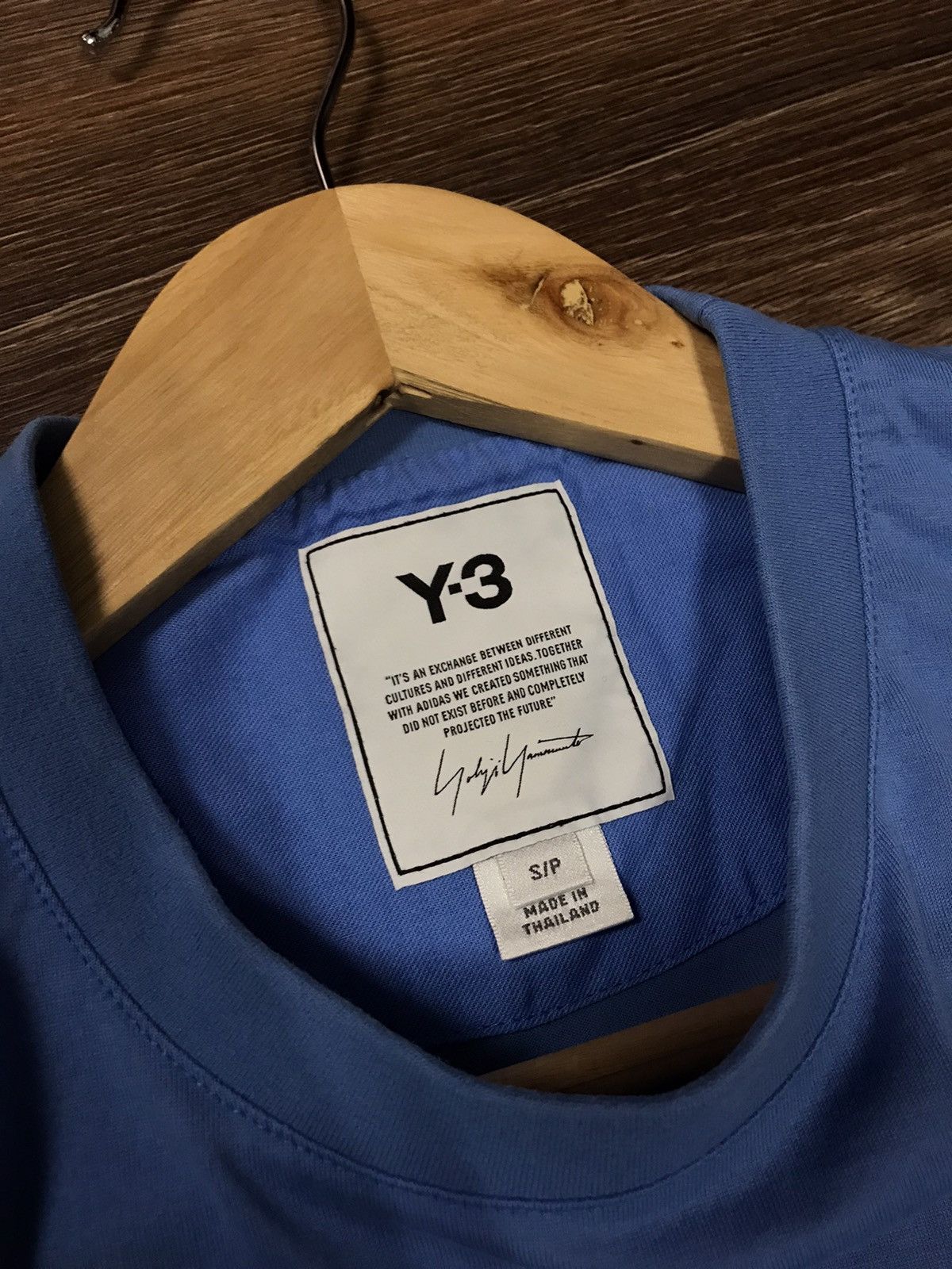 Y-3 × Yohji Yamamoto Y-3 Adidas blue t shirt Size US S / EU 44-46 / 1 - 8 Thumbnail