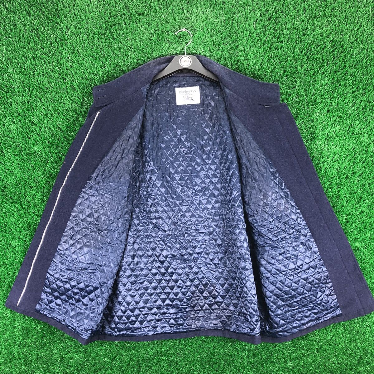 Burberry Vintage 90's Burberrys Wool Zipper Coat Jacket Quilted Nylon Size M / US 6-8 / IT 42-44 - 7 Thumbnail