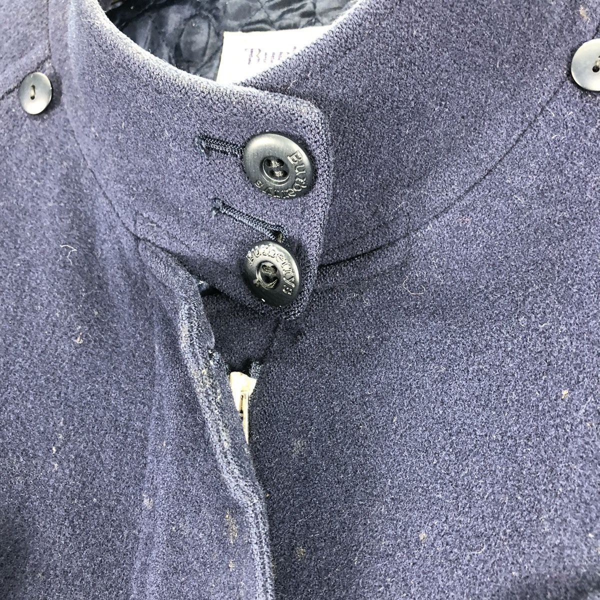 Burberry Vintage 90's Burberrys Wool Zipper Coat Jacket Quilted Nylon Size M / US 6-8 / IT 42-44 - 10 Thumbnail