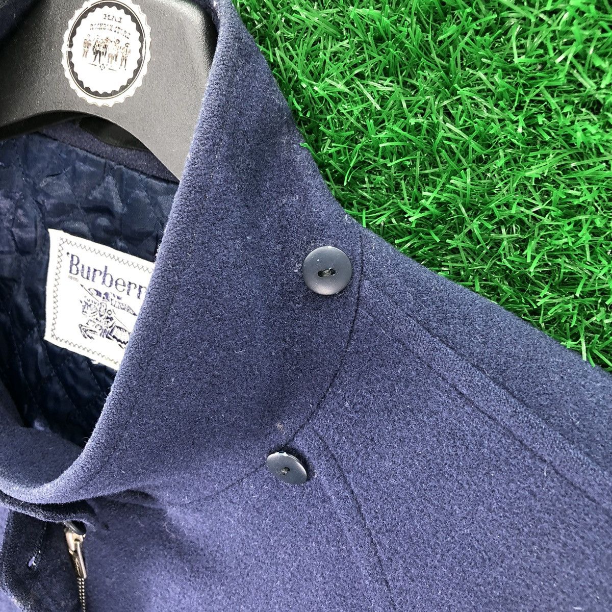 Burberry Vintage 90's Burberrys Wool Zipper Coat Jacket Quilted Nylon Size M / US 6-8 / IT 42-44 - 9 Thumbnail