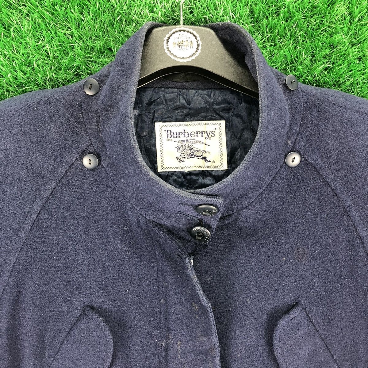 Burberry Vintage 90's Burberrys Wool Zipper Coat Jacket Quilted Nylon Size M / US 6-8 / IT 42-44 - 8 Thumbnail