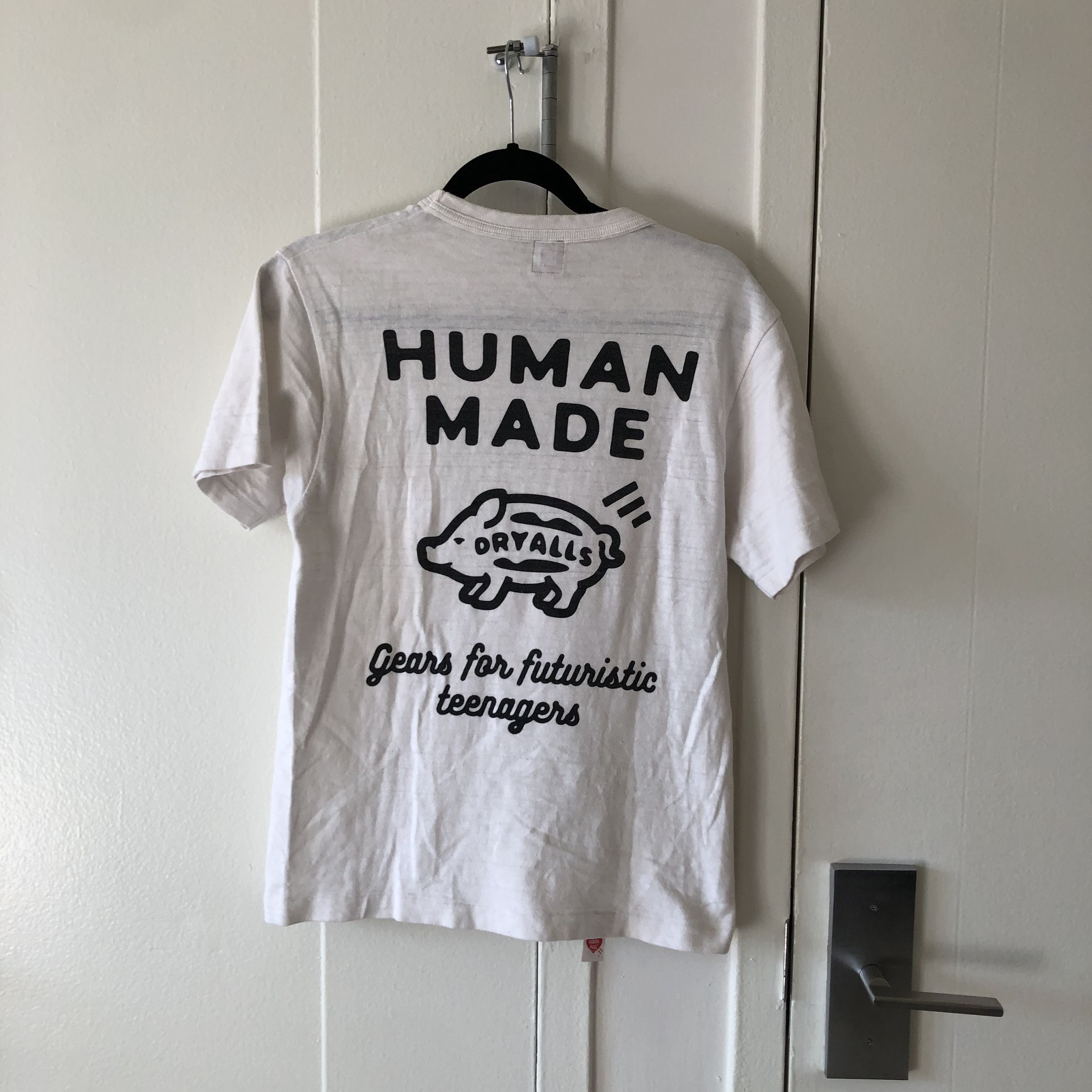 image of Human Made Dry Alls Tee in White, Men's (Size Small)