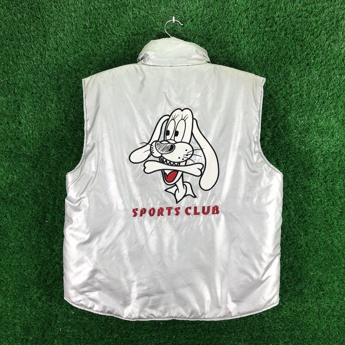 Japanese Brand Vintage Puffer Vest Sports Club Size US XL / EU 56 / 4 - 4 Thumbnail