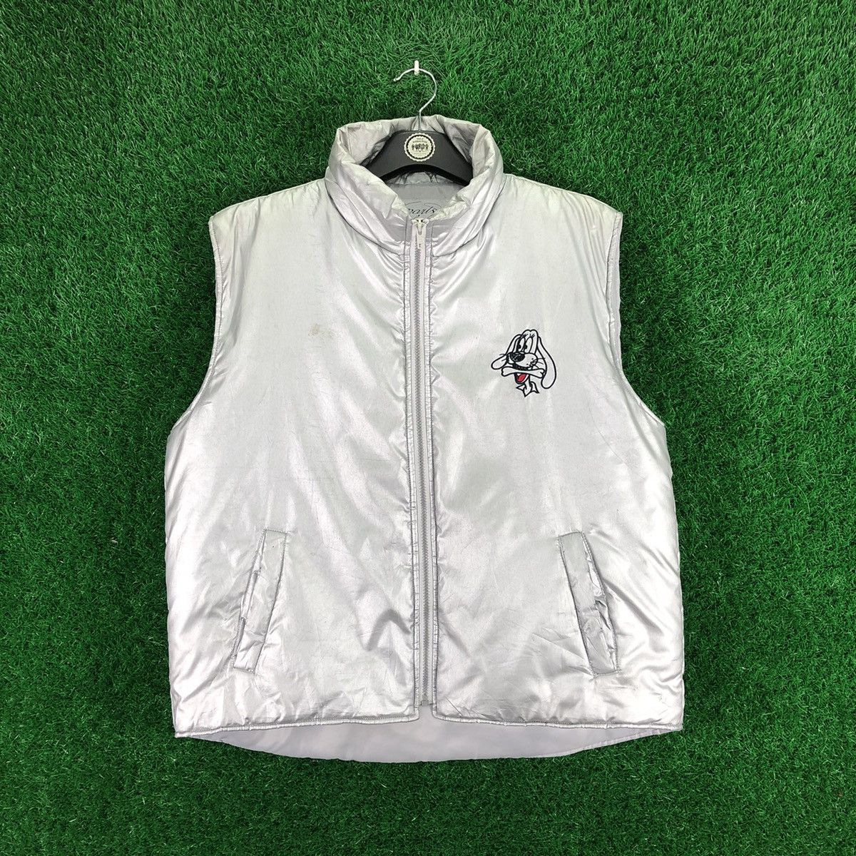 Japanese Brand Vintage Puffer Vest Sports Club Size US XL / EU 56 / 4 - 1 Thumbnail